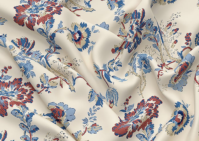 Land & Shore Orchard, Blue Red - Roman Blind - Image 4